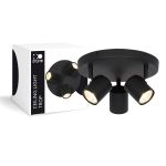 D'Lite Deckenleuchte Trop Metall Sandig Schwarz | Geeignet Für 3x GU10