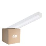 Mehrfachpackung 4x Philips LED Deckenleuchte CoreLine Weiß 17W 2400lm - 865 Tageslichtweiß |60cm - - Ersatz Für 2x18W