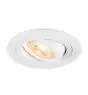 SLV New Tria 75 Spot Aluminium Weiß Rund | Ausschnitt 75mm - Geeignet für 1x GU10 