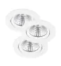 Mehrfachpackung 3x Nordlux Spot Fremont Metall Weiß 4.5W 345lm 36D - 827 Extra Warmweiß | 85mm - IP23- Dimmbar