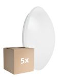 Lot 5x Ledvance Surface Circulaire 400 Blanc 24W 1920lm - 840 Blanc Froid | IP44 - avec Sensor - Blanc Froid