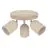 Eglo Plafond Spot Tilston Acier Sablonneux | Convient pour 3x E14